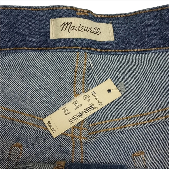 🆕 MADEWELL "THE PERFECT JEAN SHORT" HIGH RISE DENIM SHORTS - Picture 5 of 9